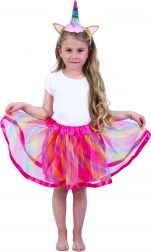 Costume per bambini con cerchietto da unicorno e gonna tutu