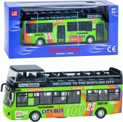 Autobus a due piani in metallo con porte apribili – Zi