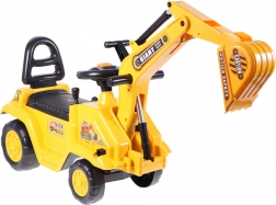 Bicicletta senza pedali – escavatore con grande benna e vasino