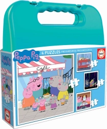 Puzzle in valigetta Peppa Pig 4 in 1