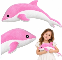 Mascotte di peluche delfino rosa 70 cm