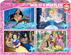 Puzzle Educa Principesse Disney 4in1