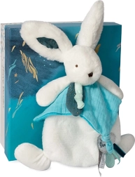Set regalo Doudou – coniglietto di peluche con doudou 25 cm blu