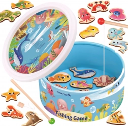 Tooky Toy gioco magnetico pesca dei pesci – set in legno