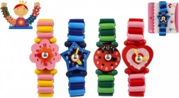 Orologi da polso in legno per bambini – 4 forme allegre