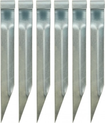 Ancoraggi per trampolino – ganci in acciaio per fissaggio, 6 pz (35 × 4 cm)