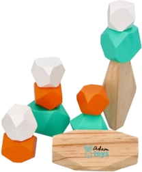 Pietre impilabili in legno colorate Adam Toys