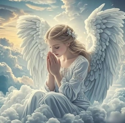 Norimpex Pittura diamante Angelo che prega 30x40 cm