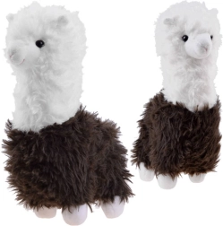 Alpaca di peluche 28 cm – morbido giocattolo per bambini – Marrone