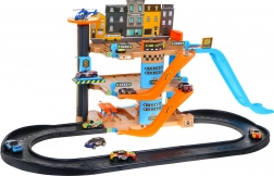 Torre di parcheggio a quattro piani con ascensore per bambini 3+ Macchinine e elicottero con scivolo