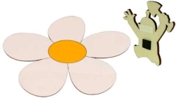 Magnete decorativo in legno Margherita