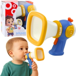 Megafono per bambini con cambio voce ed effetti luminosi – blu