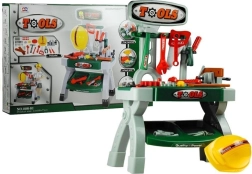 Banco da lavoro per bambini con attrezzi e casco