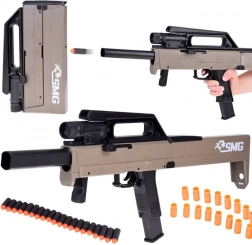 Mitraglietta in gommapiuma con caricatore e bossoli