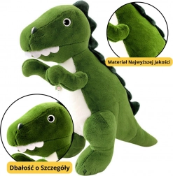 Giocattolo di peluche dinosauro verde 27 cm