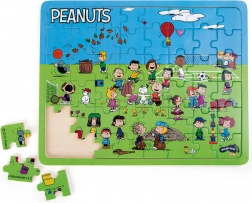 Piccoli piedini Puzzle in legno di Snoopy sul campo