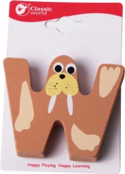 Lettera W in legno di Classic World