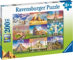 RAVENSBURGER Puzzle Monumenti mondiali XXL 200 pezzi