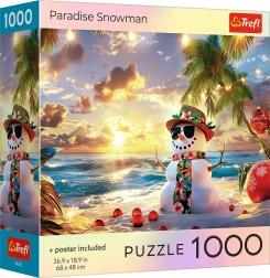Trefl puzzle Pupazzo di neve nel paradiso 1000 pezzi