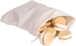 Yo-yo in legno naturale
