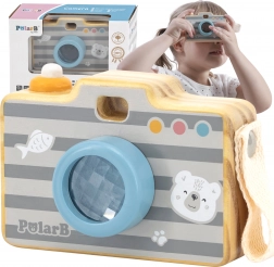 Fotocamera in legno con caleidoscopio per bambini VIGA POLARB