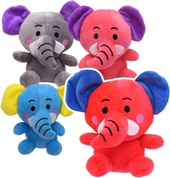 Elefantino di peluche LOVE – elefante seduto morbidissimo in quattro colori