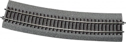 Roco Line binario curvo con massicciata
