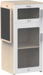 Frigorifero di legno Viga con lavagna a gesso