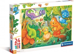 Puzzle Clementoni Oasi felice dei dinosauri, MAXI 24 pezzi