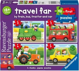 Ravensburger Il mio primo puzzle: Mezzi di trasporto 4v1