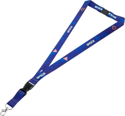 Portachiavi con moschettone con motivo Spazio