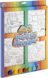 Dipingi con i numeri 4 in 1 per ragazzi – set creativo