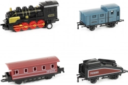 Mini locomotiva con tre carrozze