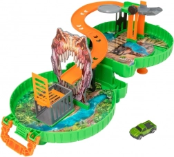 Teamsterz pista dei dinosauri in valigetta con macchinina