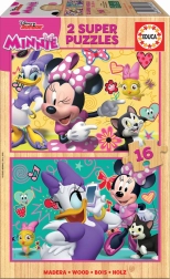 Puzzle in legno Minnie e Daisy di Educa