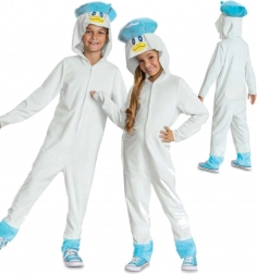 Costume per bambini POKEMON Quaxly kigurumi con cappuccio 127–136 cm (7–8 anni)