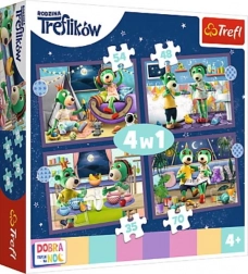 Puzzle 4-in-1 Treflíci prima di dormire