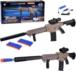 Grande blaster automatico in schiuma con ottica e caricatore