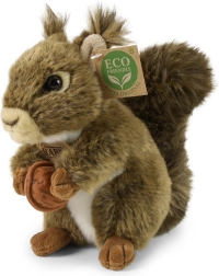Scoiattolo di peluche con nocciolina 17 cm eco friendly