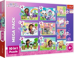 Trefl Puzzle Pro Bambini Casa dei Gatti di Gabi 10 in 1