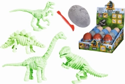 Uovo con scheletro di dinosauro da scavare - 1 pezzo