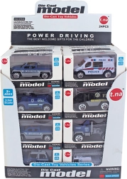 Auto della polizia con ruote libere