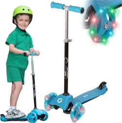 Monopattino a tre ruote per bambini EVO Light Up Mini Cruiser blu