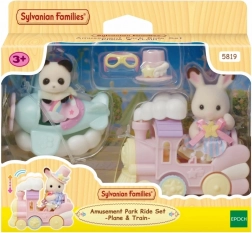 Sylvanian Families parco divertimenti – aereo e trenino set di gioco