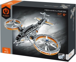 Set di costruzioni iM.MASTER, elicottero futuristico con azionamento meccanico, 850 pezzi