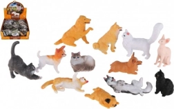 Figura in plastica di cani e gatti - varietà miste