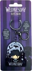 Portachiavi in acrilico WEDNESDAY con anello in metallo