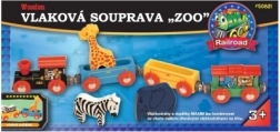 MAXIM set ferroviario con gli animaletti dello zoo