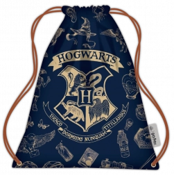 Harry Potter sacchetto con coulisse blu navy e oro