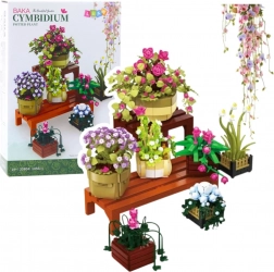 Set di costruzione fiori in vasi con due mensole – 1446 pezzi